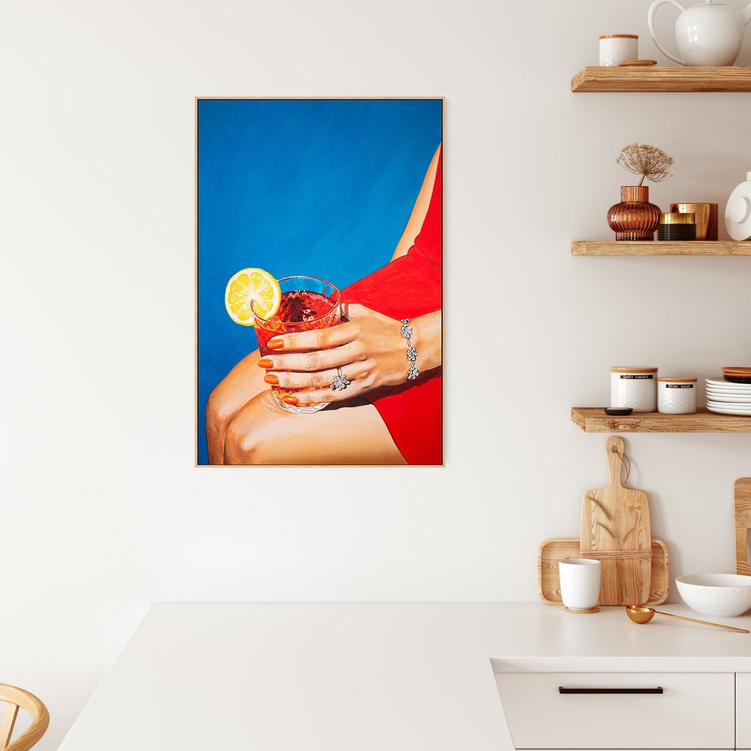 wall-art-print-canvas-poster-framed-Sitting Pretty , By Julia Ockert-GIOIA-WALL-ART