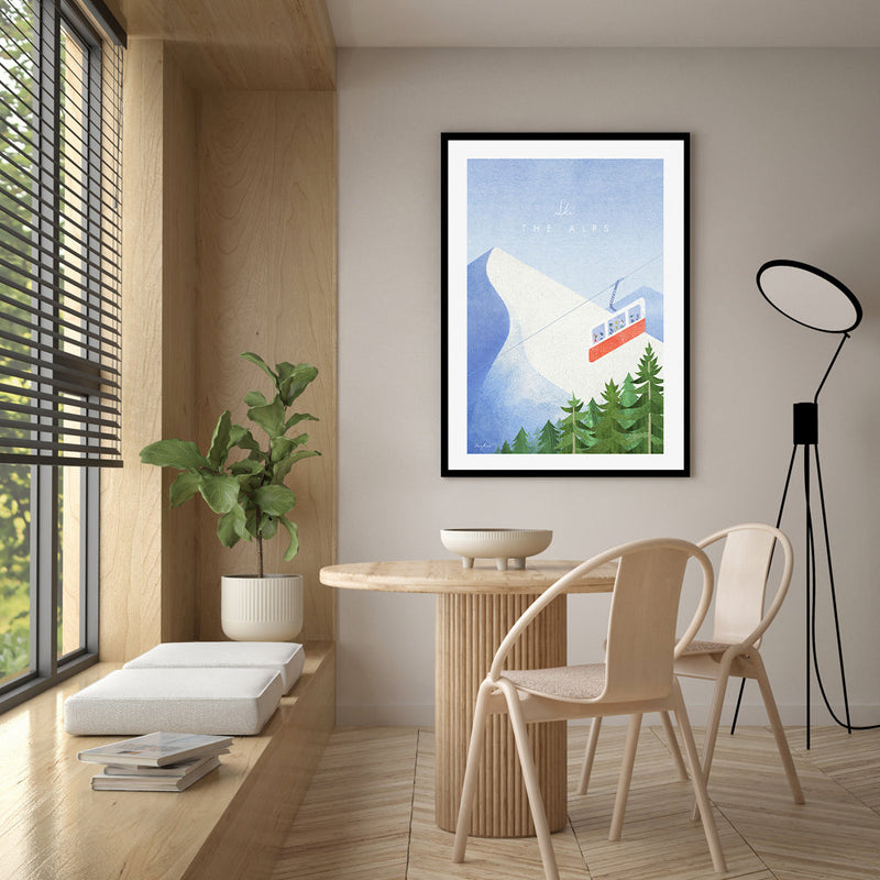 wall-art-print-canvas-poster-framed-Ski The Alps , By Henry Rivers-GIOIA-WALL-ART