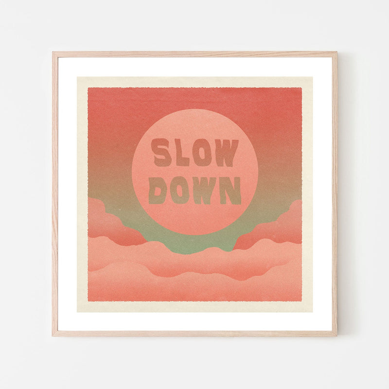 wall-art-print-canvas-poster-framed-Slow Down , By Cai & Jo-6