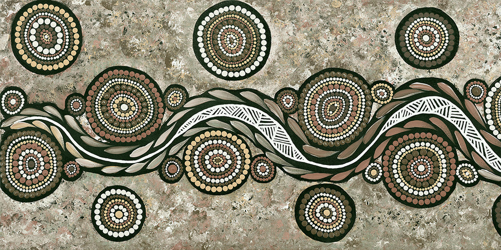 wall-art-print-canvas-poster-framed-Snake On Long Travels, Style A, Earth Green Tone , By Emma Rigney-8