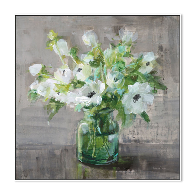 wall-art-print-canvas-poster-framed-Snowdrop Anemones , By Danhui Nai-GIOIA-WALL-ART