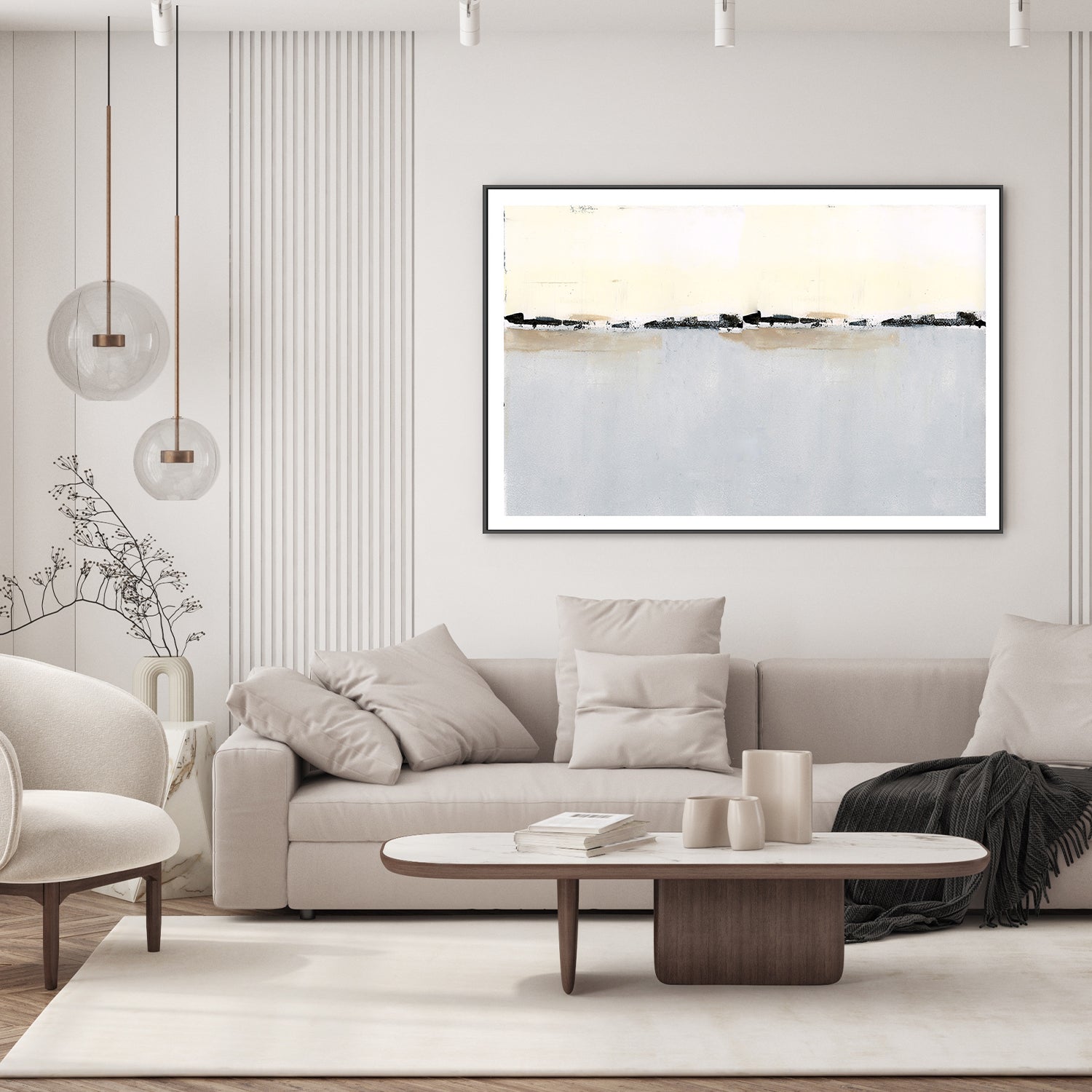 wall-art-print-canvas-poster-framed-Snowy Landscape, Style B-7