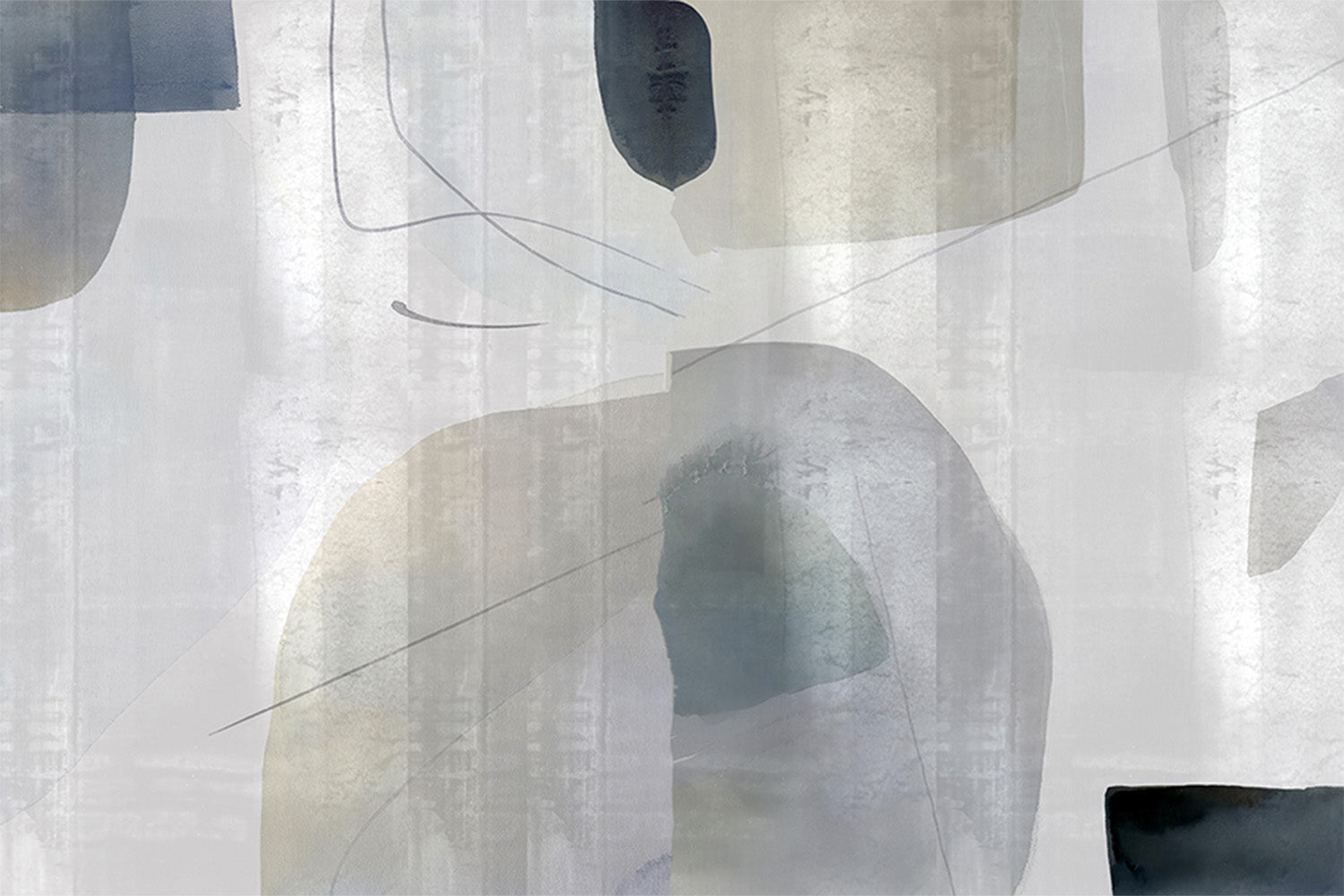 wall-art-print-canvas-poster-framed-Soft Abstract Shapes, Style A-1