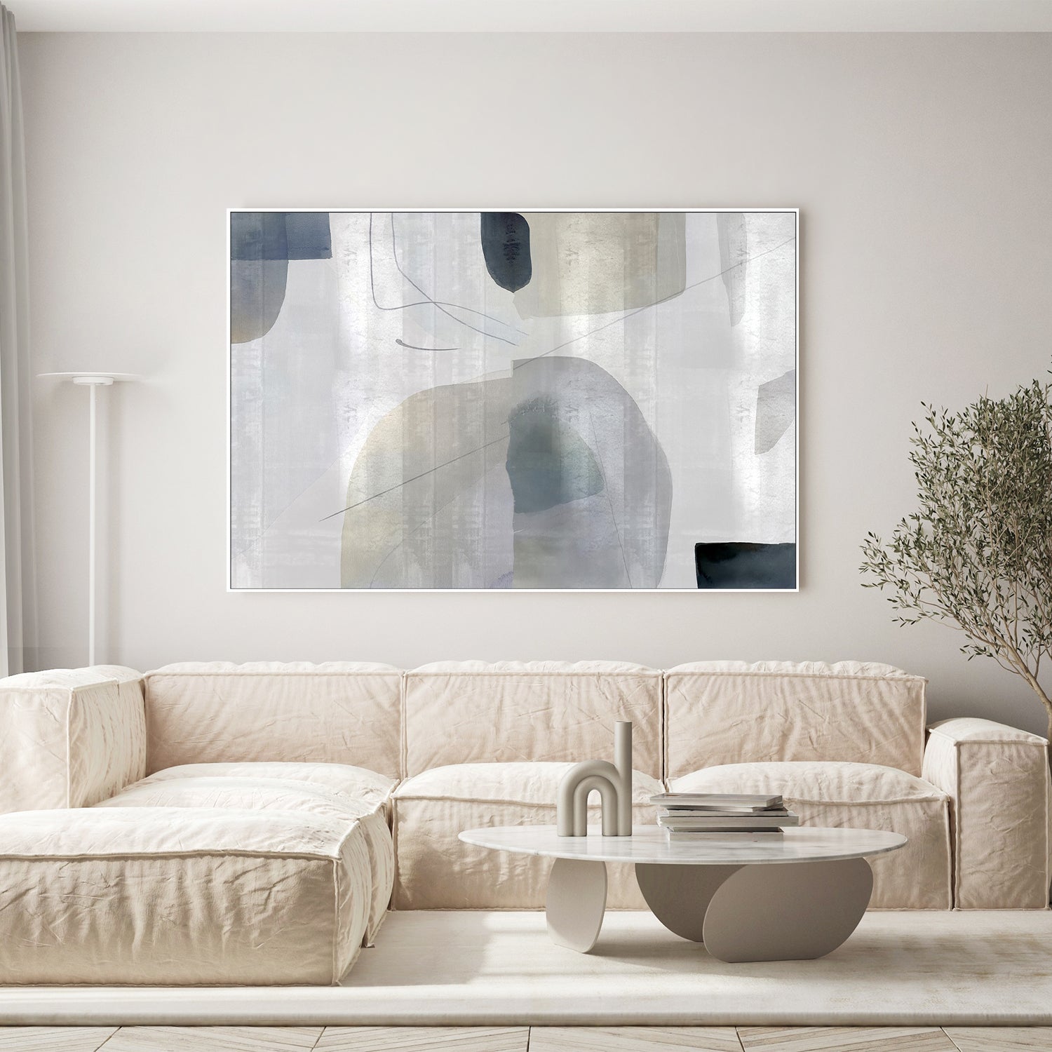 wall-art-print-canvas-poster-framed-Soft Abstract Shapes, Style A-7