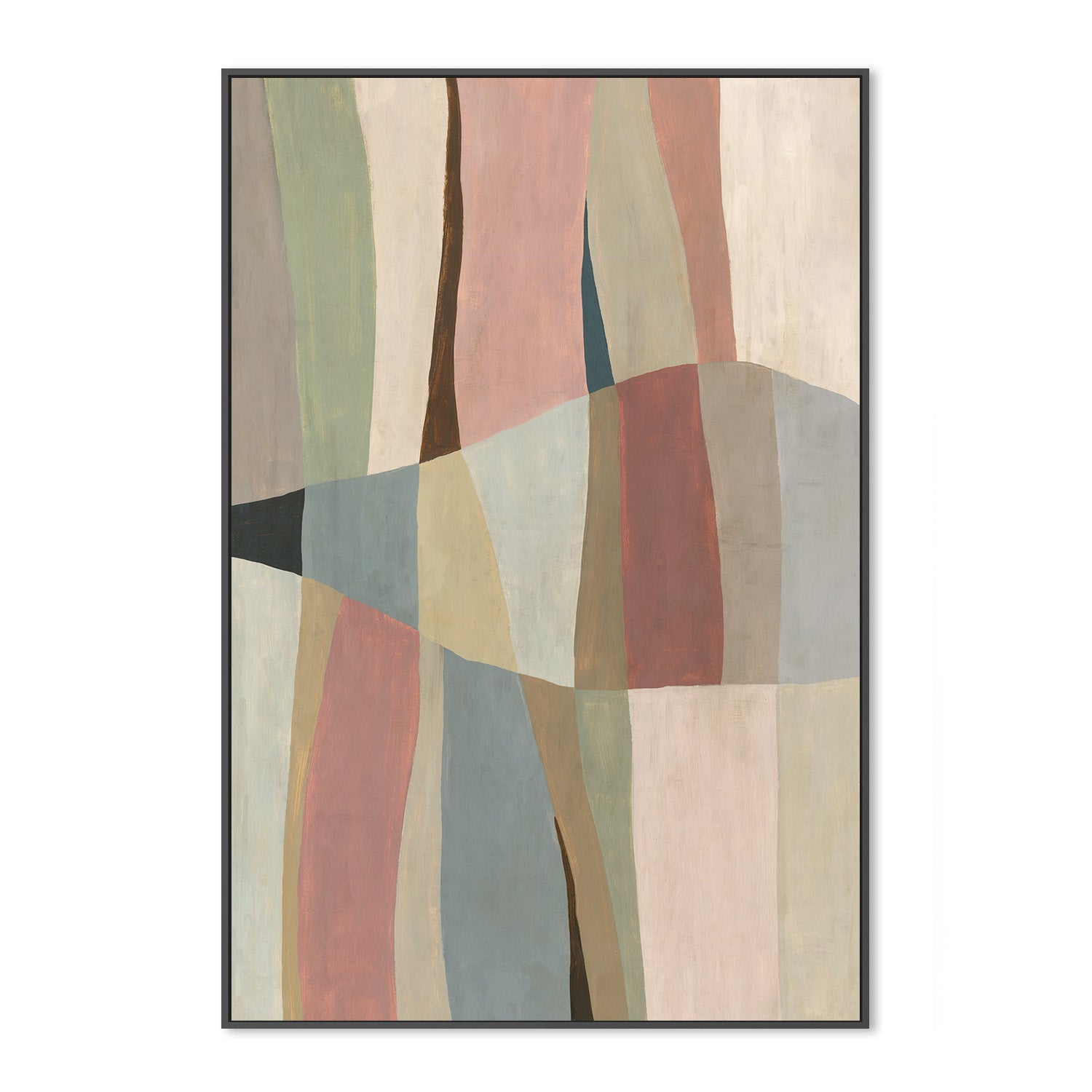 wall-art-print-canvas-poster-framed-Soft Curves in Muted Hues-3
