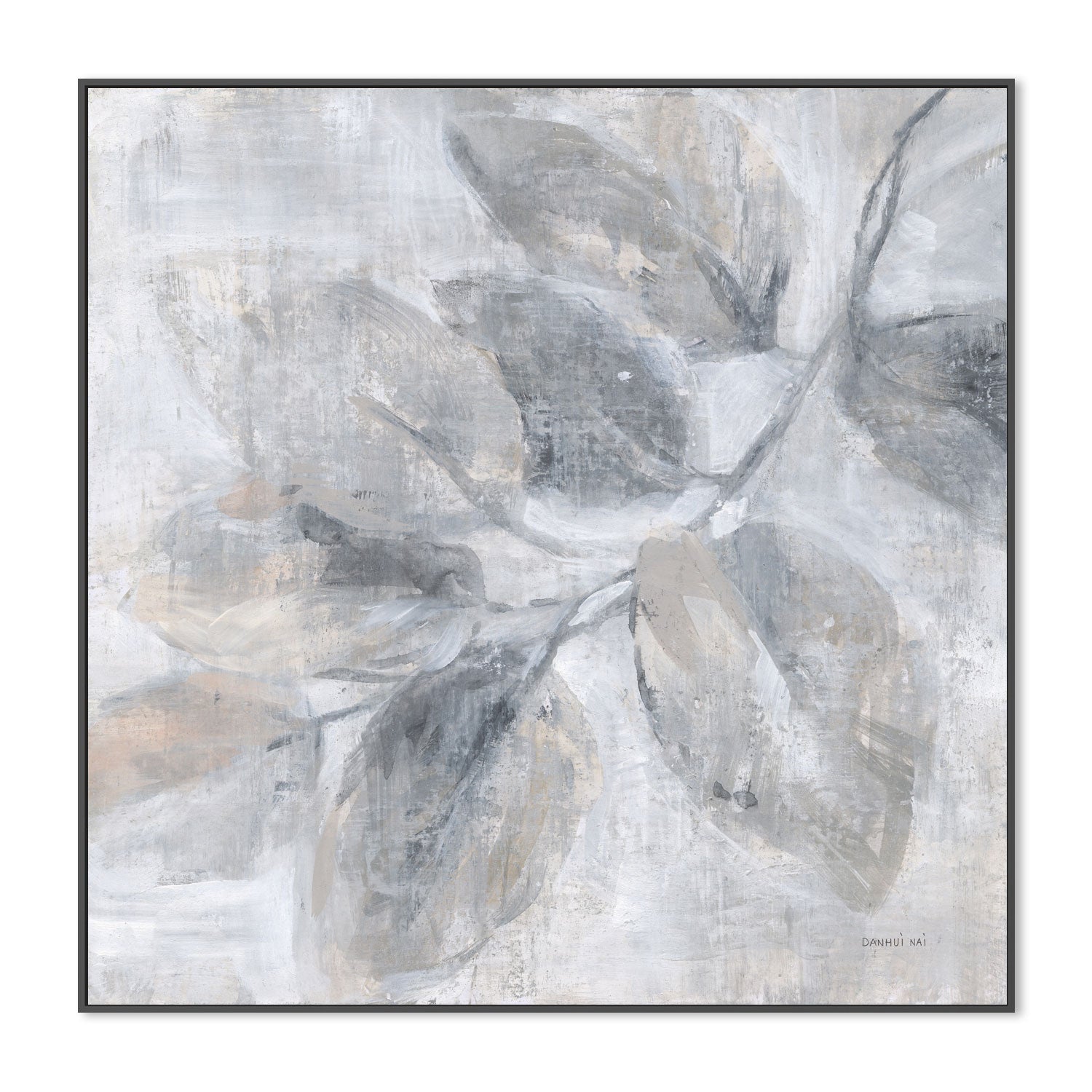 wall-art-print-canvas-poster-framed-Soft Leaves, Style B , By Danhui Nai-3