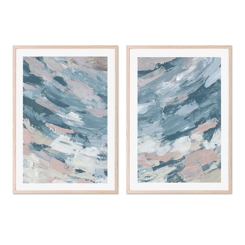 wall-art-print-canvas-poster-framed-Soft Ocean, Style A & B, Set Of 2 , By Emily Wood-6