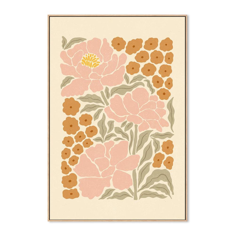 wall-art-print-canvas-poster-framed-Soft Pink Peonies-4
