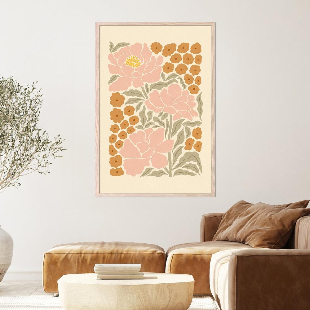 wall-art-print-canvas-poster-framed-Soft Pink Peonies-7