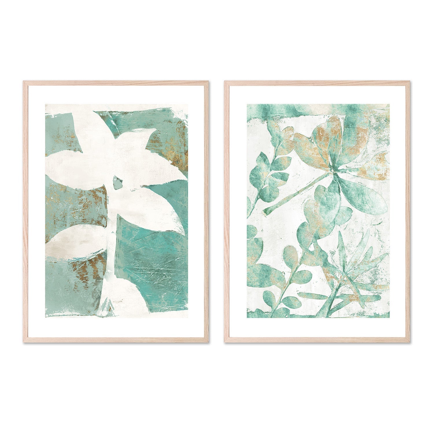wall-art-print-canvas-poster-framed-Solitaire Flora Green & Garden Variety Green, Set Of 2 , By Elizabeth St Hilaire-6