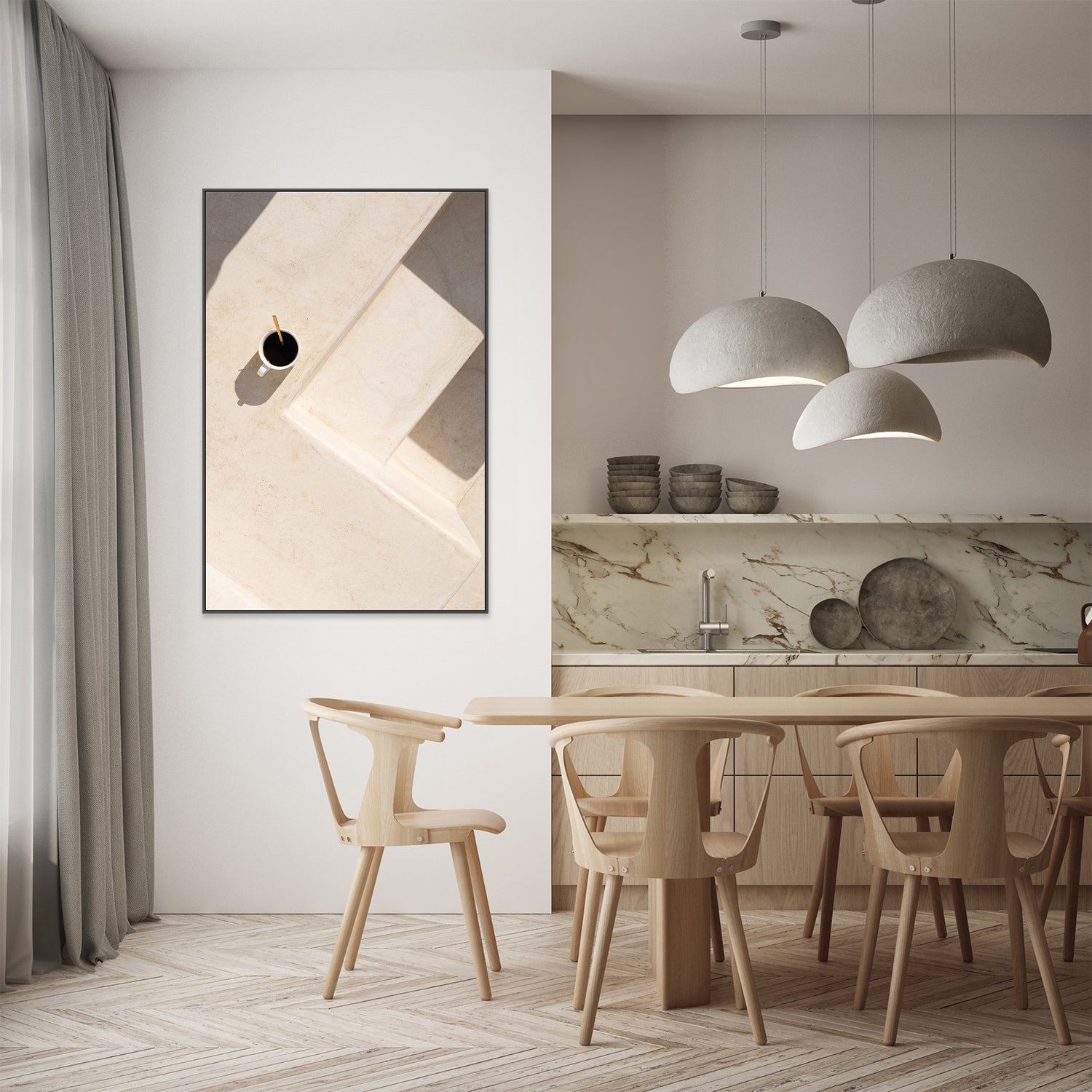 wall-art-print-canvas-poster-framed-Solitude with Coffee-7