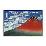 wall-art-print-canvas-poster-framed-South Wind at Clear Dawn-by-Katsushika Hokusai-Gioia Wall Art