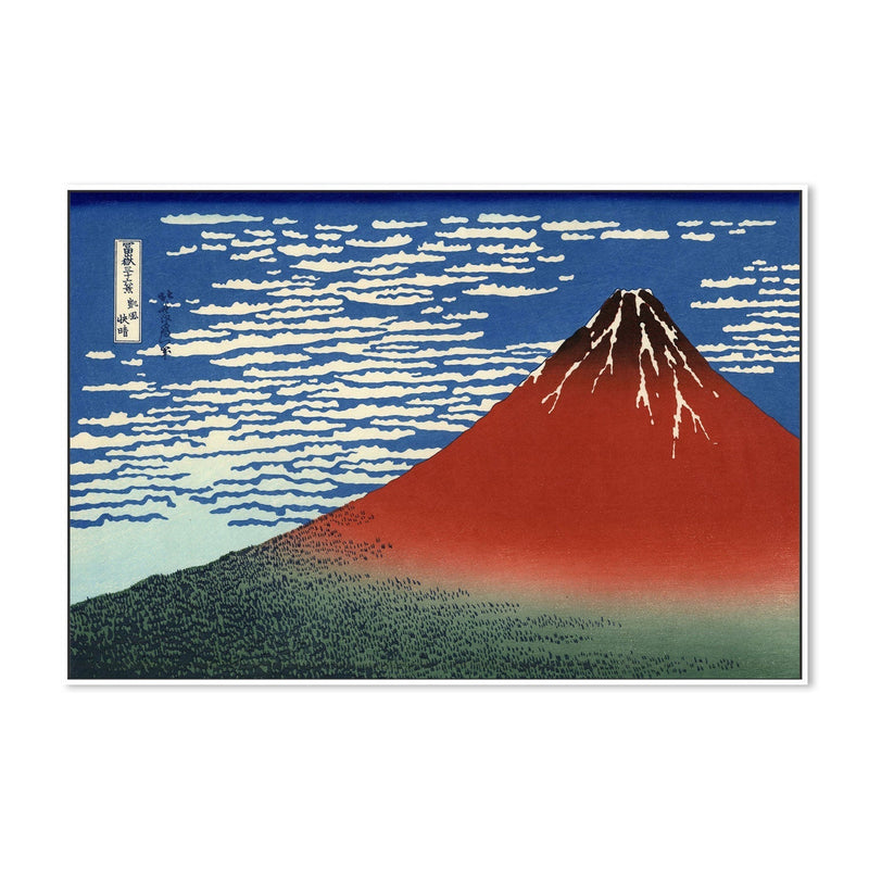 wall-art-print-canvas-poster-framed-South Wind at Clear Dawn-by-Katsushika Hokusai-Gioia Wall Art