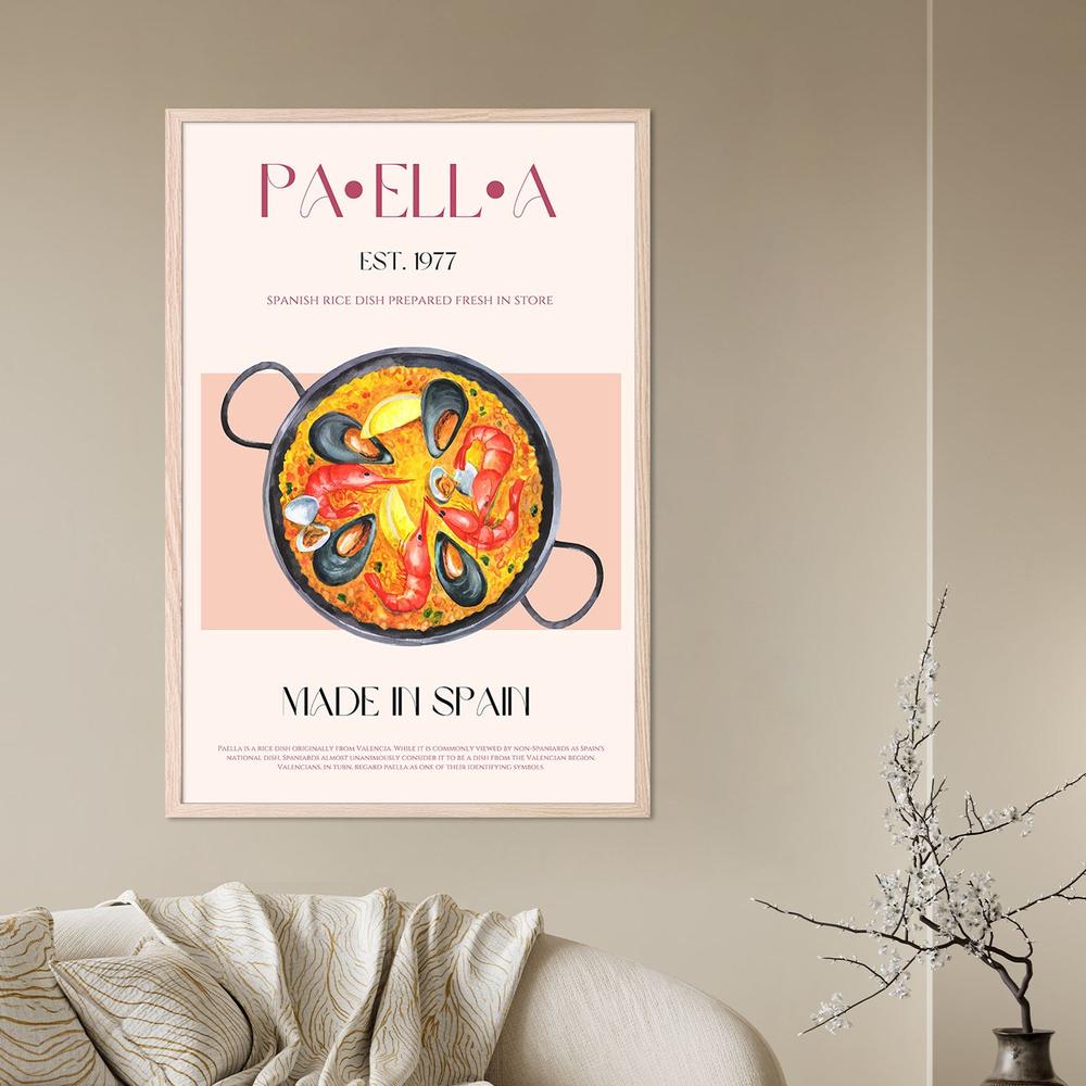 wall-art-print-canvas-poster-framed-Spanish Seafood Paella-7