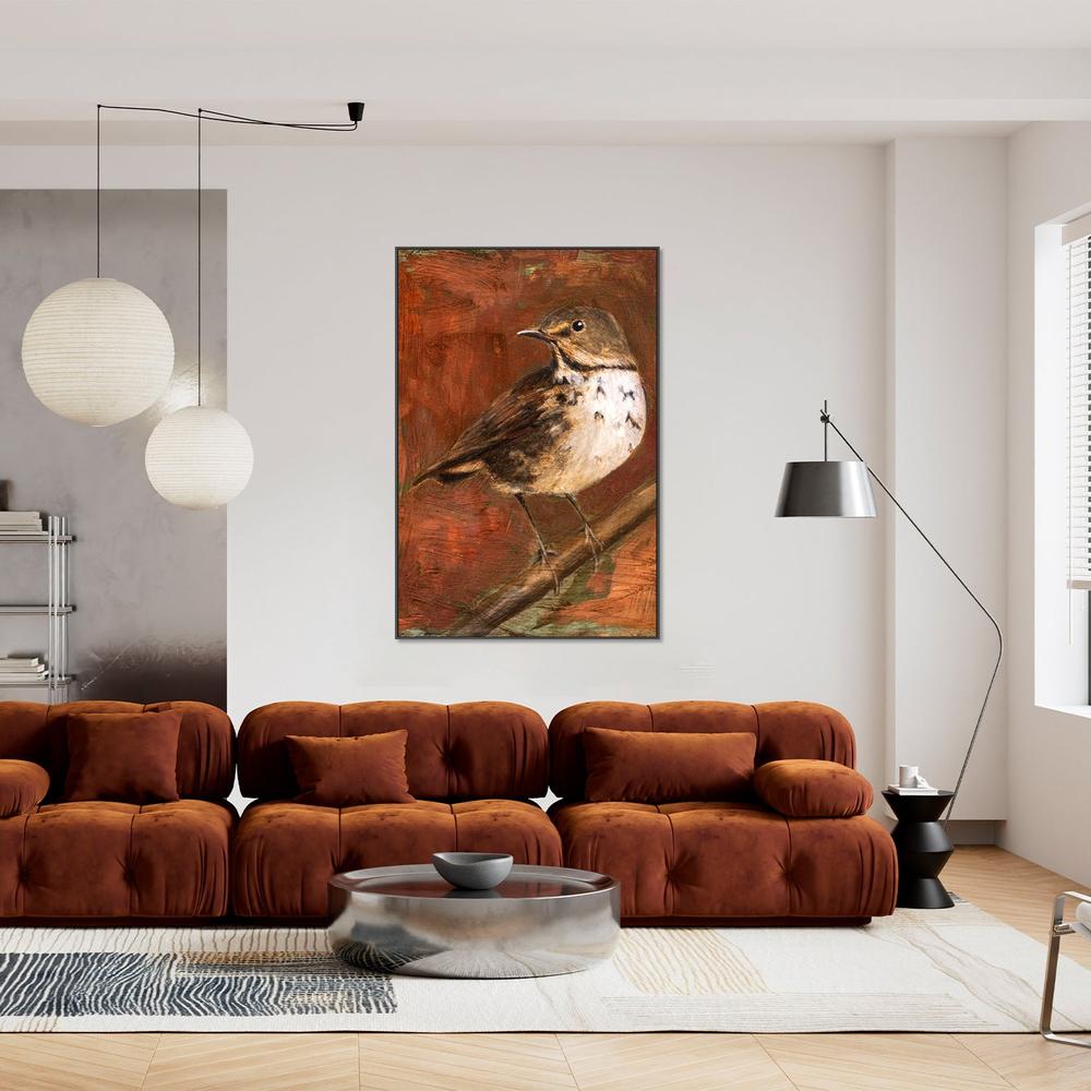 wall-art-print-canvas-poster-framed-Speckled Thrush Perched-9