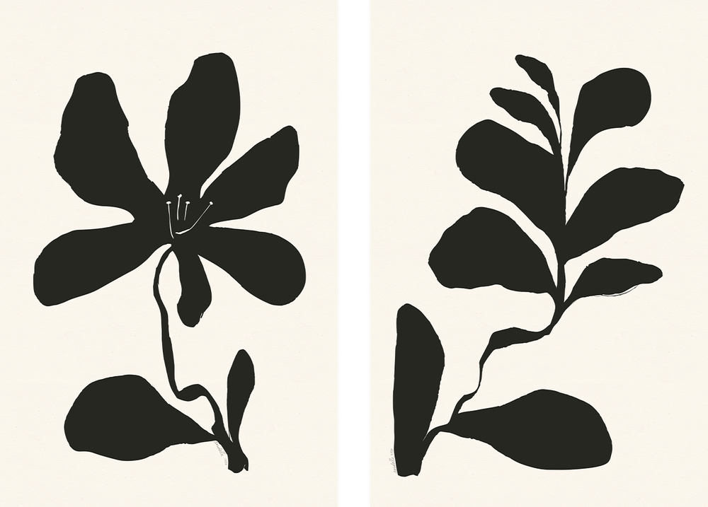 wall-art-print-canvas-poster-framed-Spring Bloom, Style A & B, Set Of 2 , By Andelle Art-1