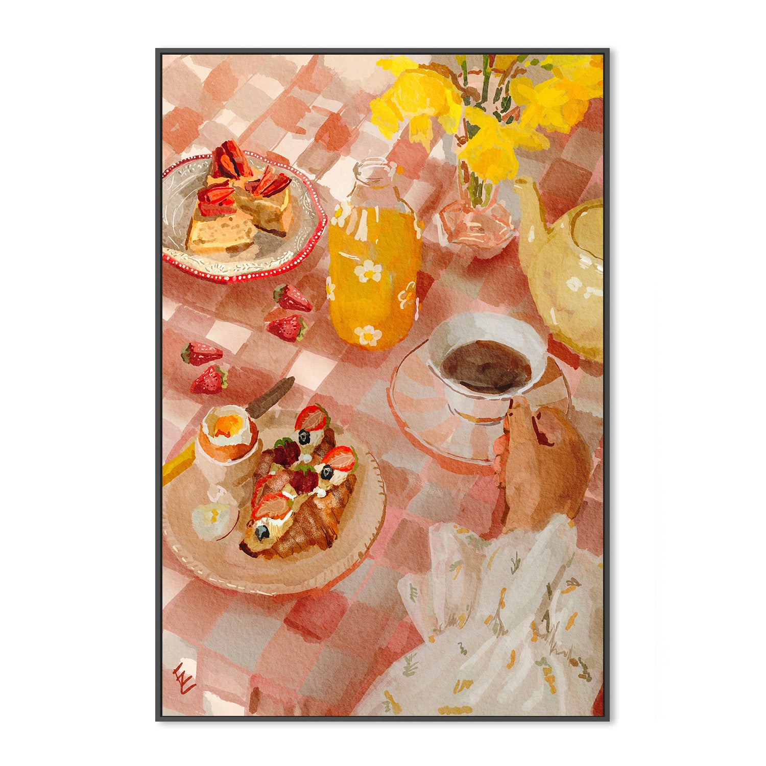 wall-art-print-canvas-poster-framed-Spring breakfast-3