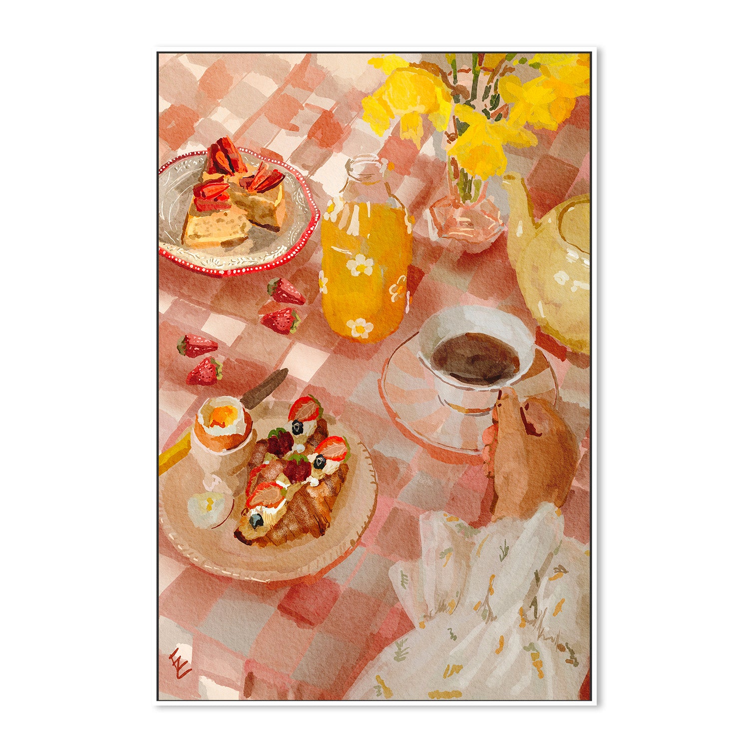 wall-art-print-canvas-poster-framed-Spring breakfast-5