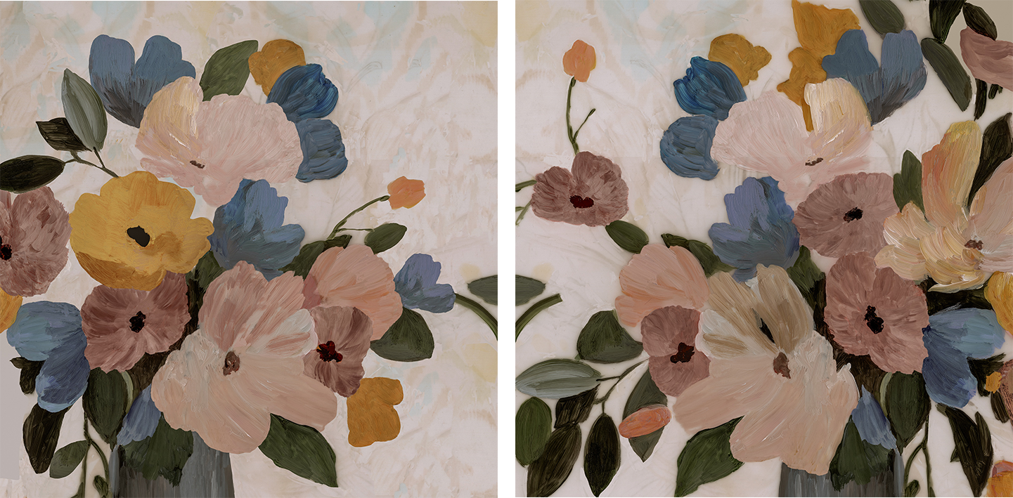 wall-art-print-canvas-poster-framed-Spring Picks Mocha Tone, Style A & B, Set Of 2 , By Asia Jensen-1