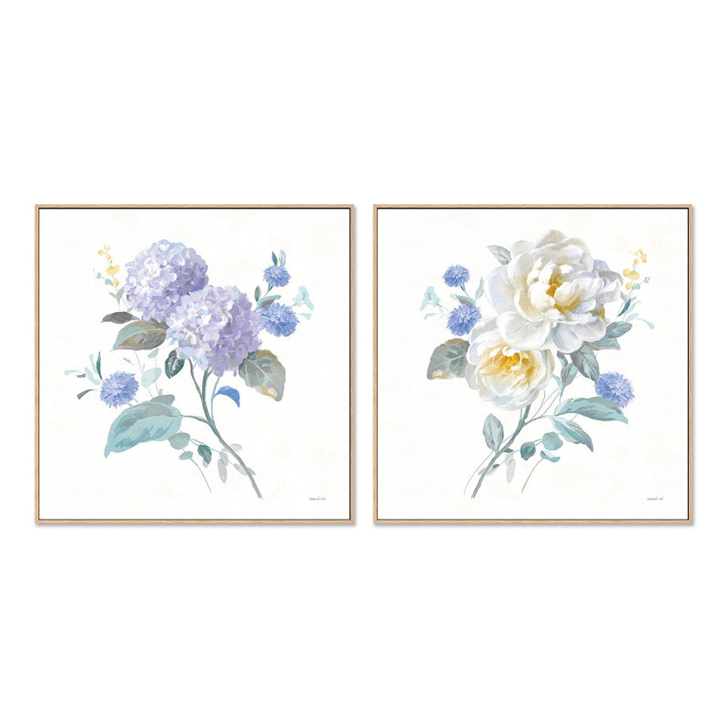 wall-art-print-canvas-poster-framed-Spring Simplicity, Style A & B, Set Of 2 , By Danhui Nai-GIOIA-WALL-ART