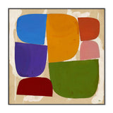 wall-art-print-canvas-poster-framed-Square Abstract Colourful Composition Modern Style , By Marco Marella-3
