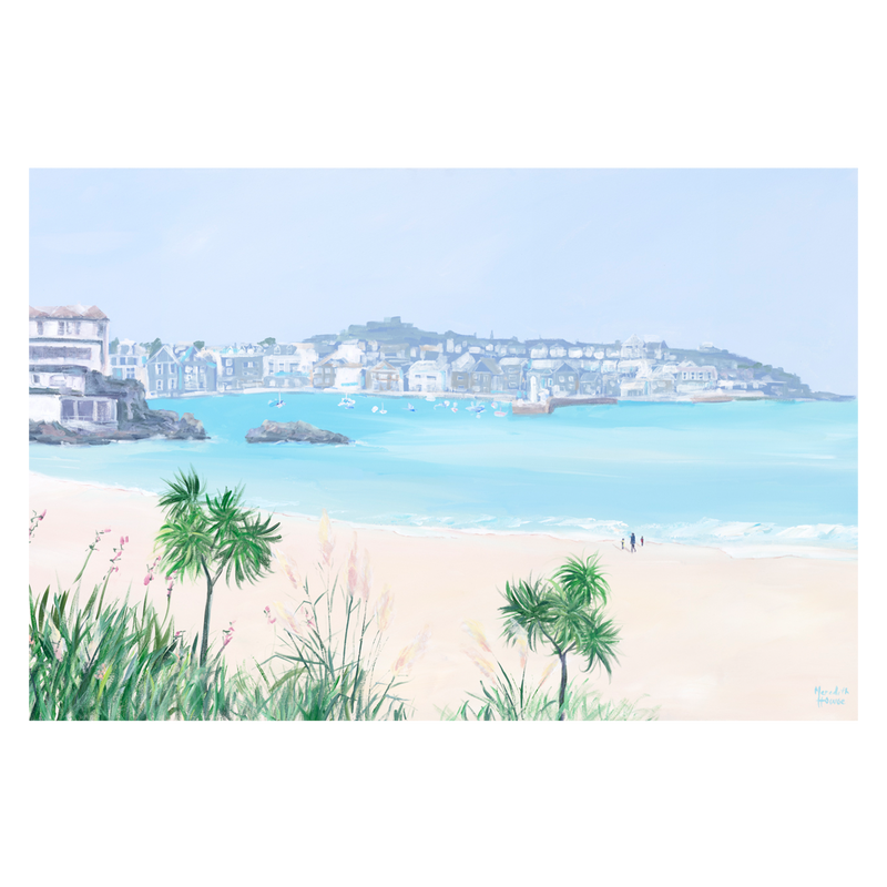 wall-art-print-canvas-poster-framed-St Ives Harbour , By Meredith Howse-1