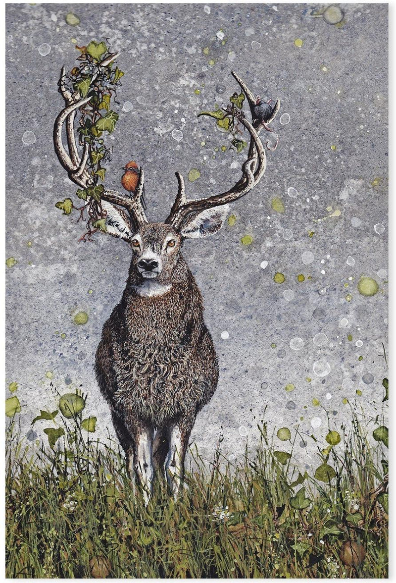 wall-art-print-canvas-poster-framed-Stag , By Maggie Vandewalle-GIOIA-WALL-ART