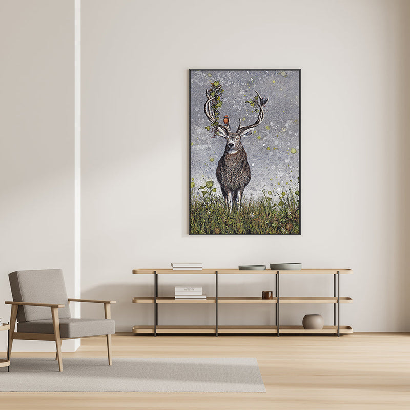 wall-art-print-canvas-poster-framed-Stag , By Maggie Vandewalle-GIOIA-WALL-ART