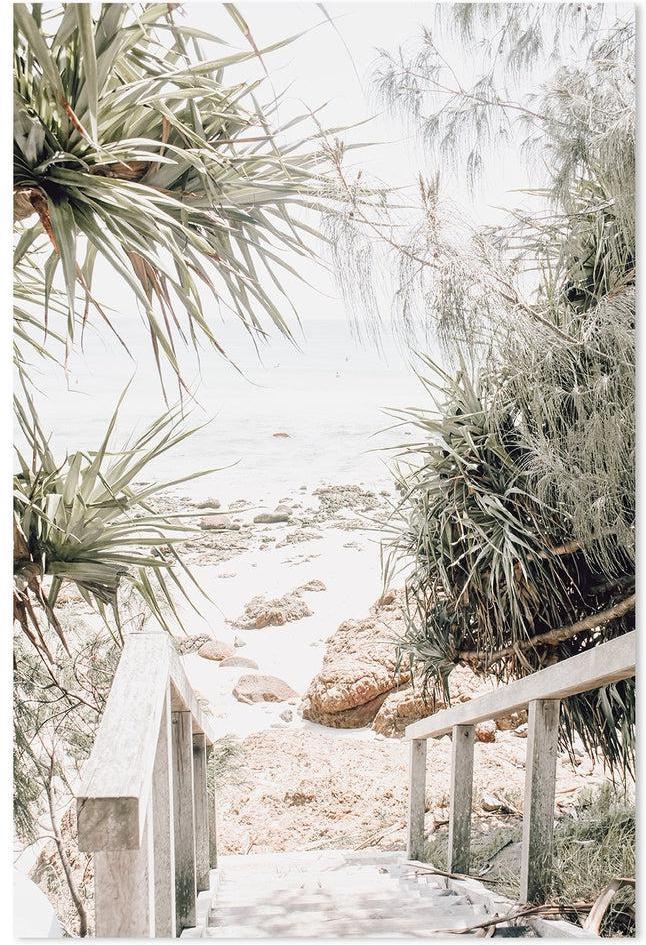 Buy Stairway To Byron Bay Beach Wall Art Online, Framed Canvas Or Poster