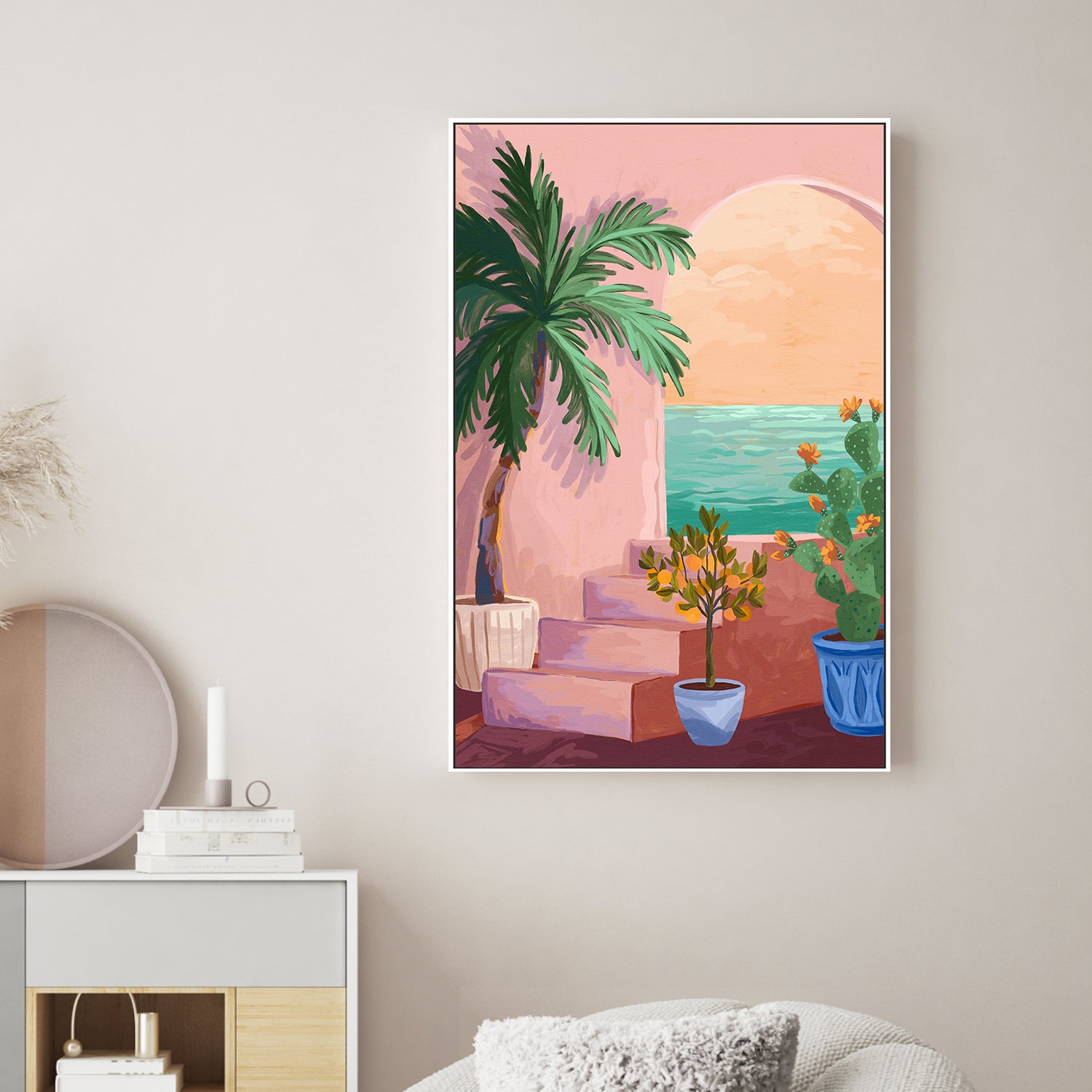 wall-art-print-canvas-poster-framed-Stairway To Paradise-2