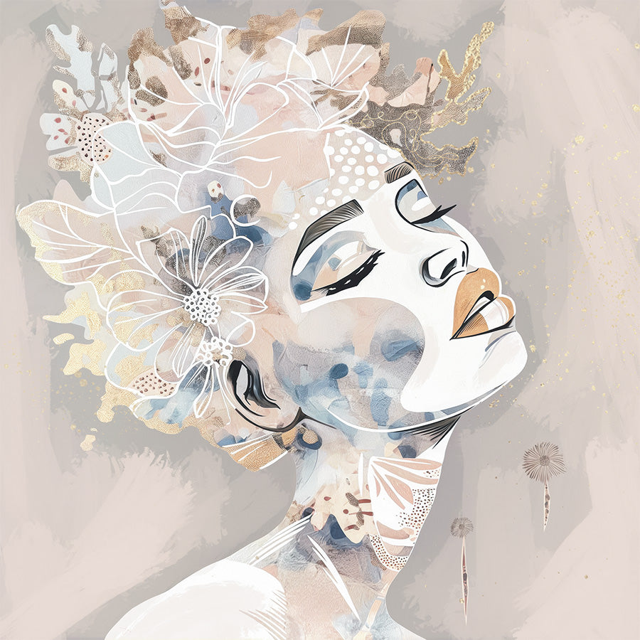 wall-art-print-canvas-poster-framed-Stardust pink-1