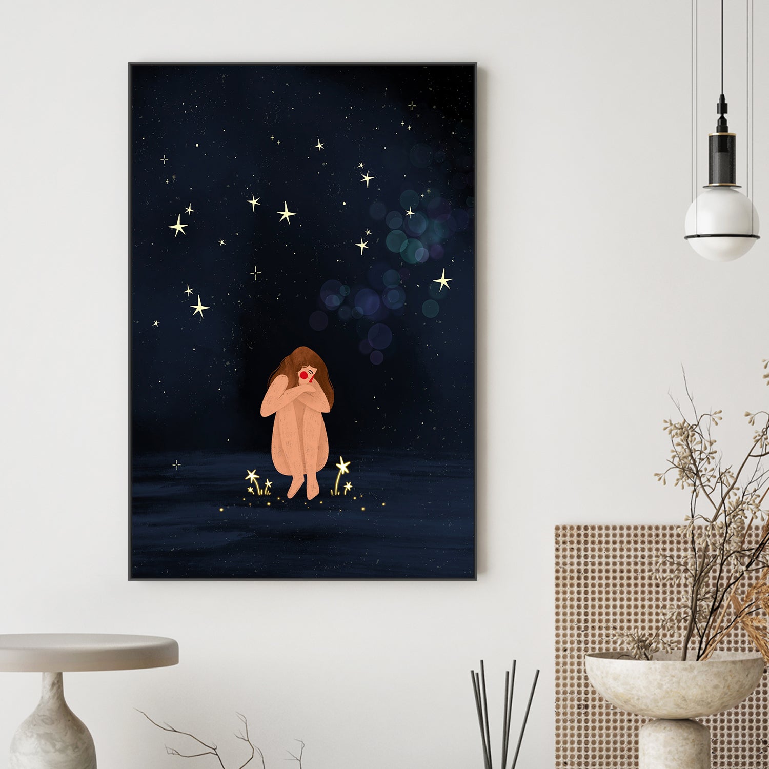 wall-art-print-canvas-poster-framed-Starlit Solitude-2