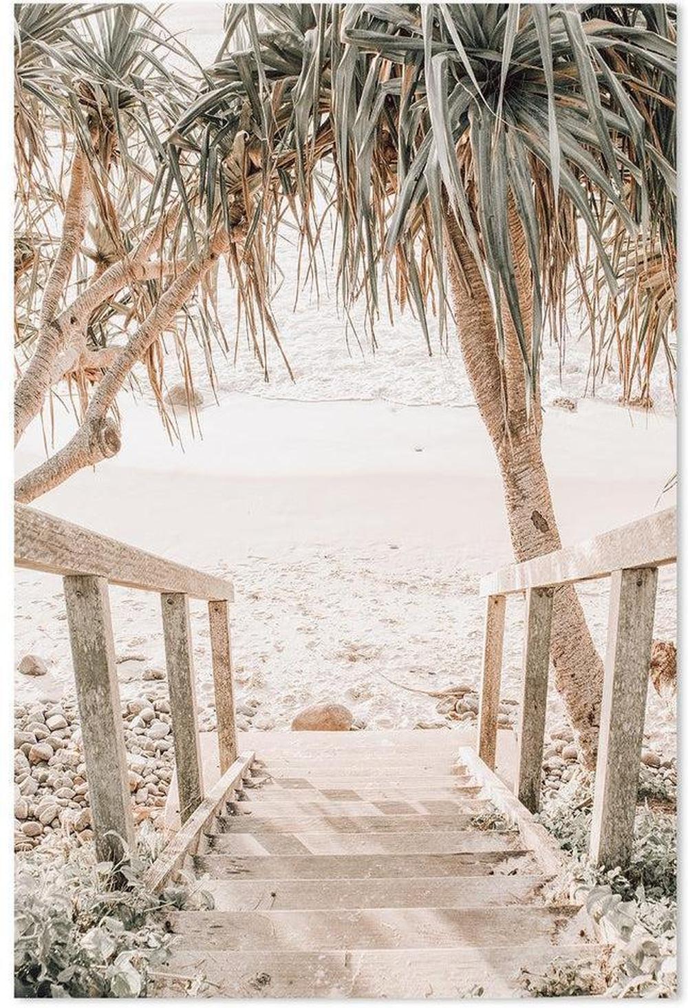wall-art-print-canvas-poster-framed-Steps To The Beach-by-Gioia Wall Art-Gioia Wall Art