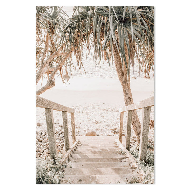 wall-art-print-canvas-poster-framed-Steps To The Beach-by-Gioia Wall Art-Gioia Wall Art