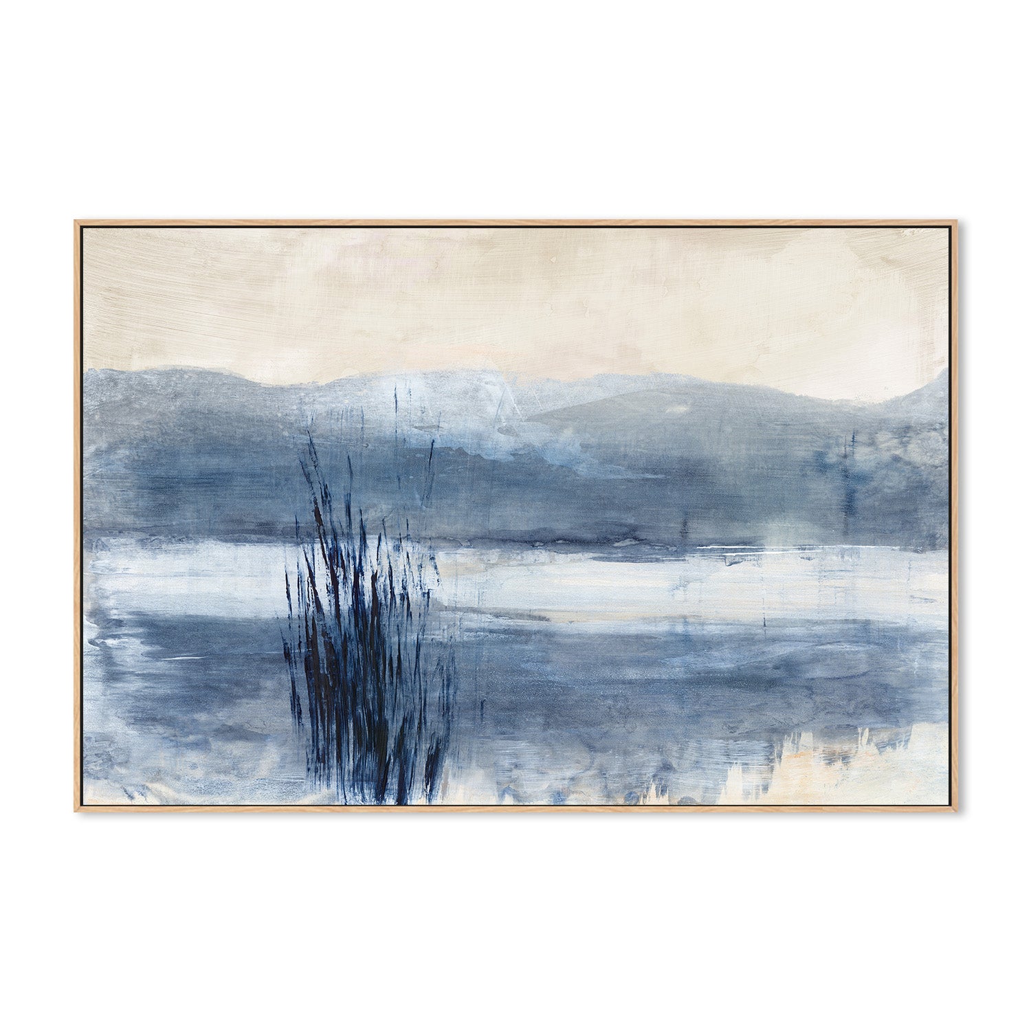 wall-art-print-canvas-poster-framed-Still Blue Water, Style A , By Maya Woods-4
