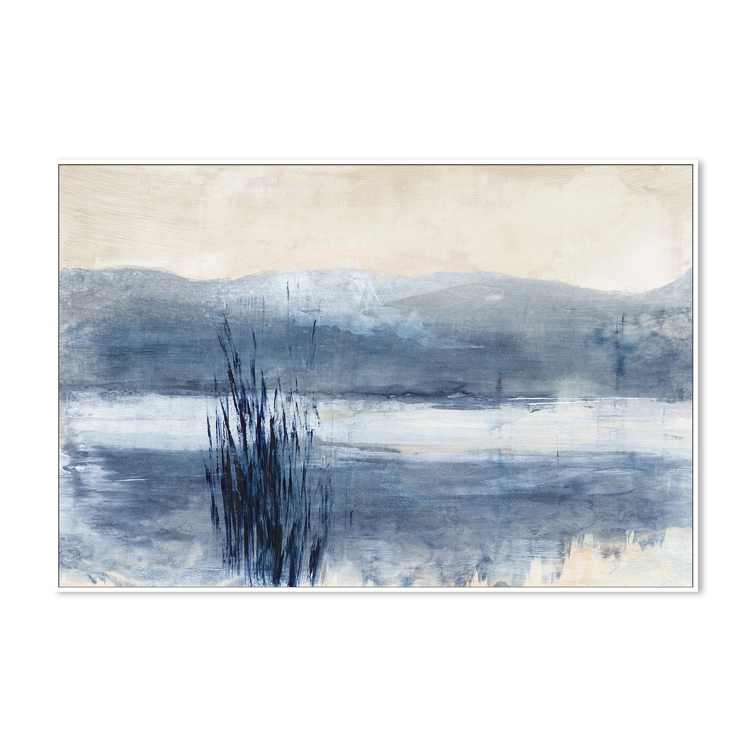 wall-art-print-canvas-poster-framed-Still Blue Water, Style A , By Maya Woods-5