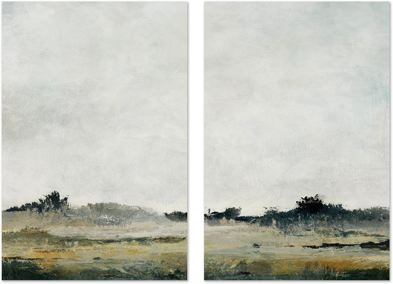 wall-art-print-canvas-poster-framed-Still Marsh, Style A & B, Set Of 2 , By Dan Hobday-1