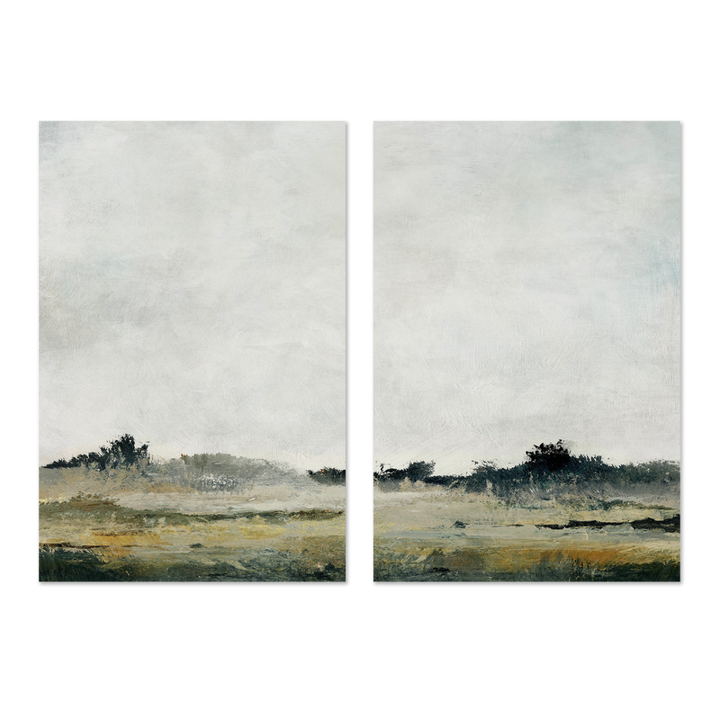 wall-art-print-canvas-poster-framed-Still Marsh, Style A & B, Set Of 2 , By Dan Hobday-1