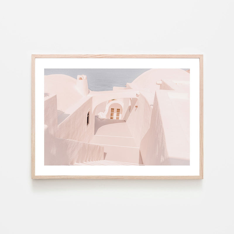 Stone Stairs in Santorini-Gioia-Prints-Framed-Canvas-Poster-GIOIA-WALL-ART