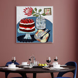 wall-art-print-canvas-poster-framed-Strawberries And Cream , By Julia Abbey-2