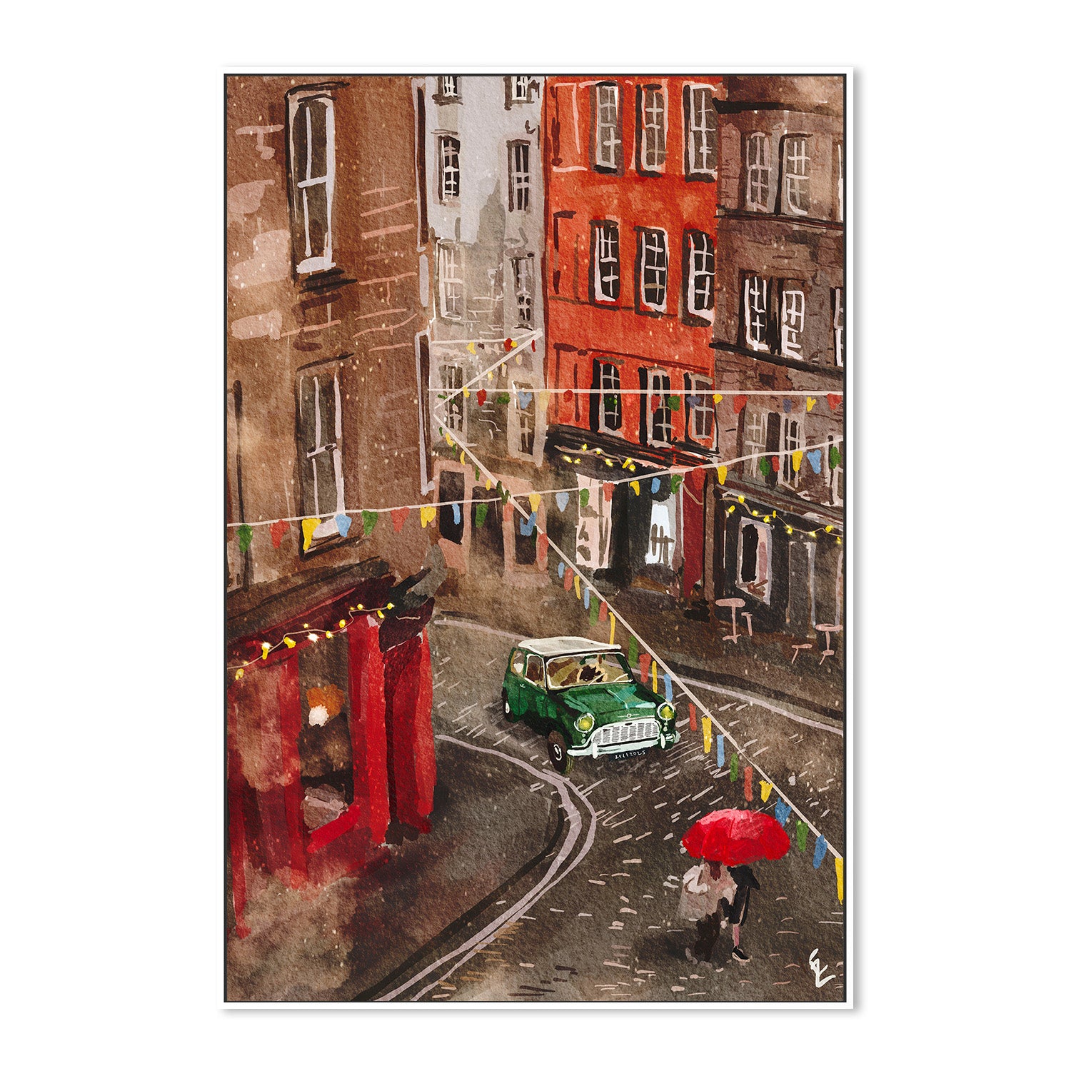 wall-art-print-canvas-poster-framed-Streets of Edinburgh-5
