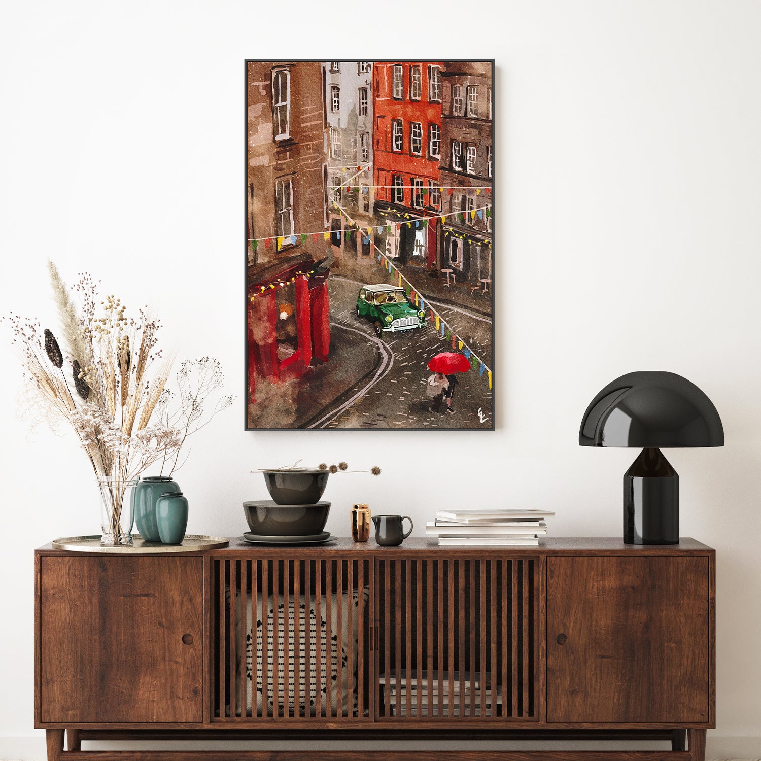 wall-art-print-canvas-poster-framed-Streets of Edinburgh-7