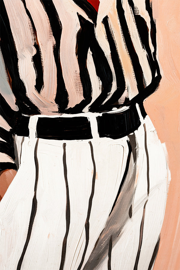 wall-art-print-canvas-poster-framed-Stripe Elegance-1