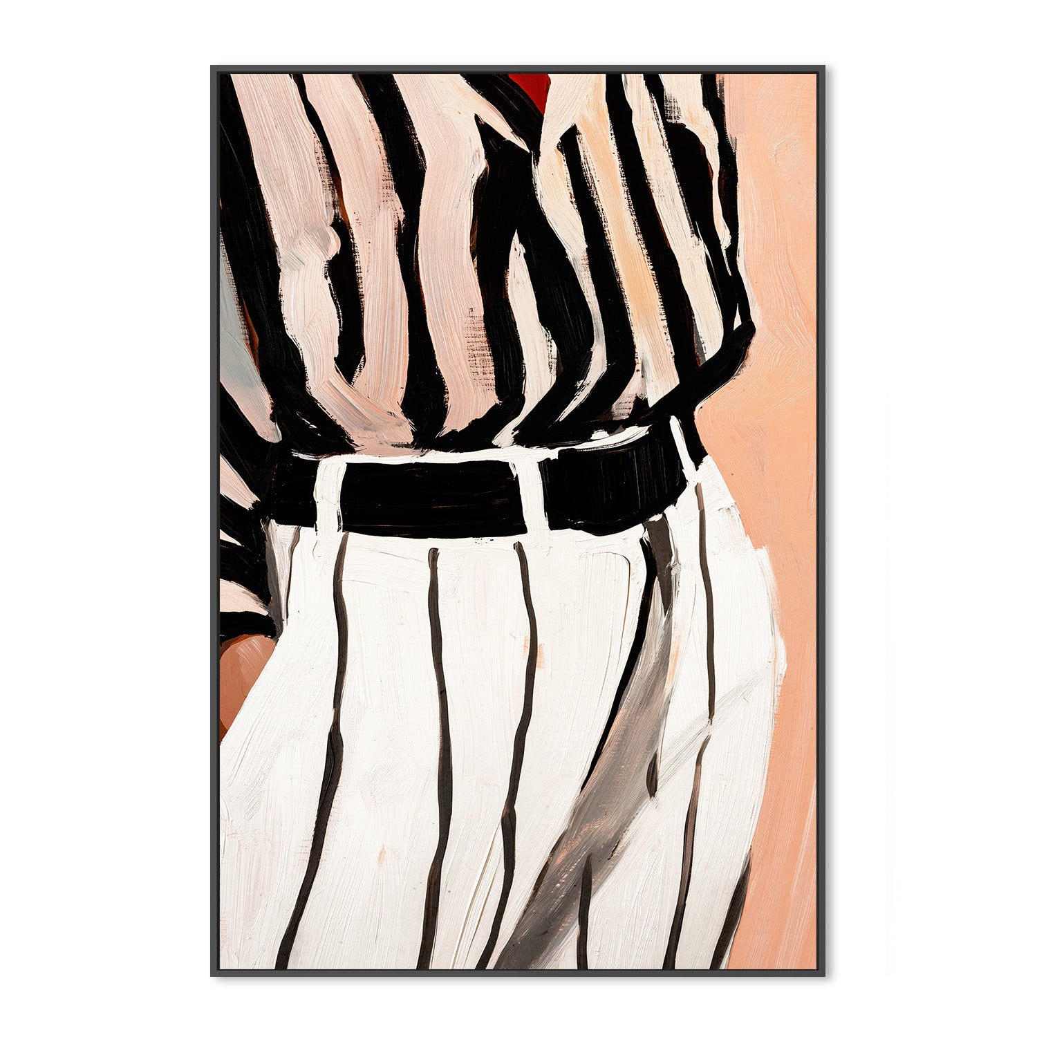 wall-art-print-canvas-poster-framed-Stripe Elegance-3