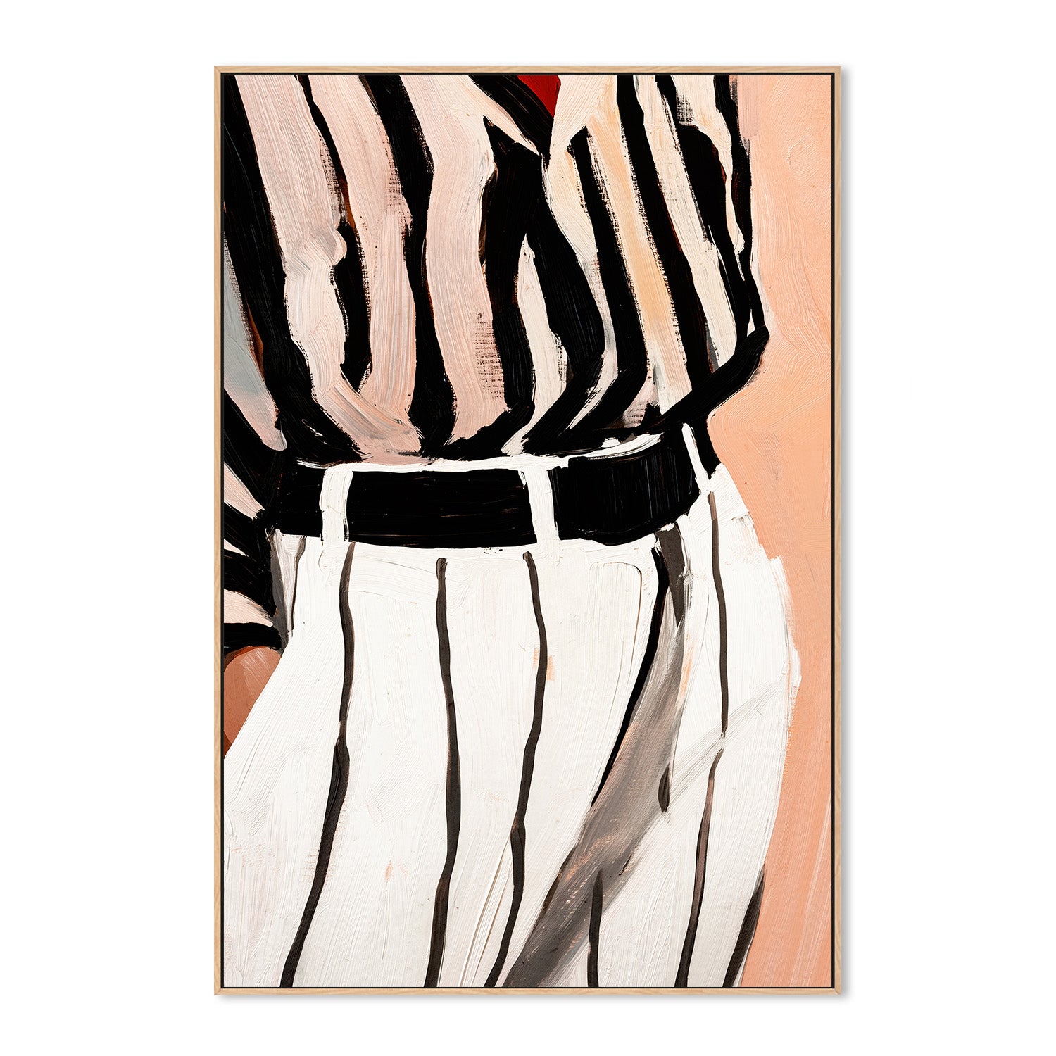 wall-art-print-canvas-poster-framed-Stripe Elegance-4