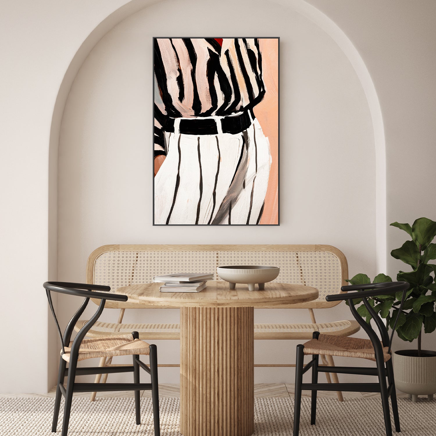 wall-art-print-canvas-poster-framed-Stripe Elegance-7