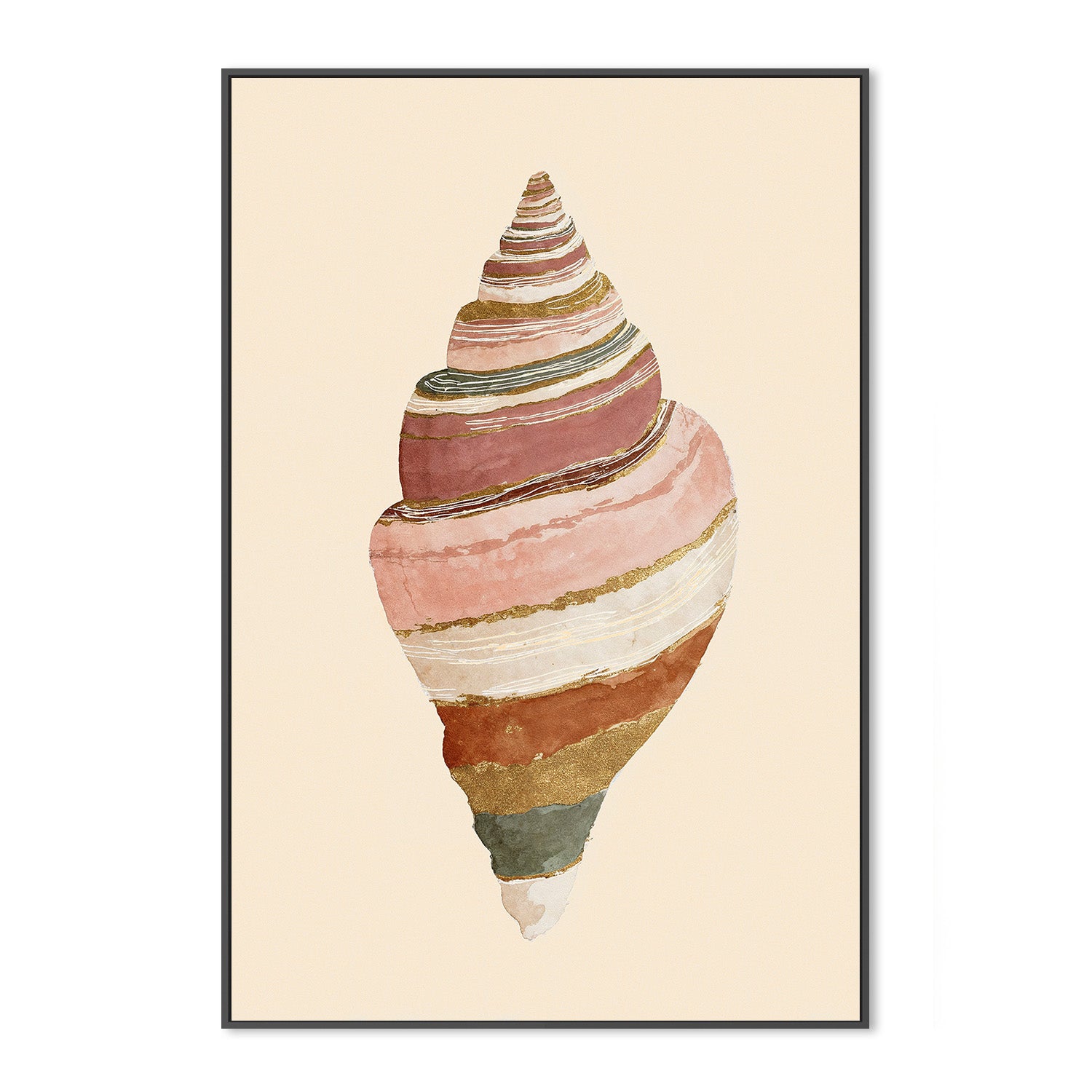 wall-art-print-canvas-poster-framed-Striped Shell-3