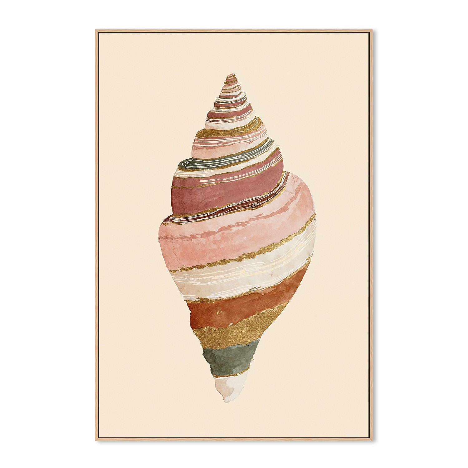 wall-art-print-canvas-poster-framed-Striped Shell-4