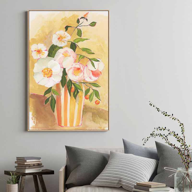wall-art-print-canvas-poster-framed-Striped Vase , By Lucrecia Caporale-2