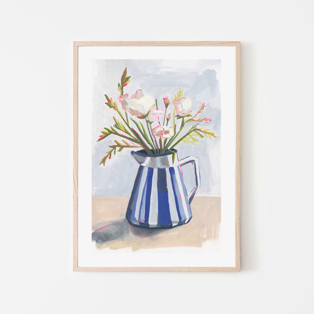 wall-art-print-canvas-poster-framed-Striped Vase, Style A , By Lucrecia Caporale-6